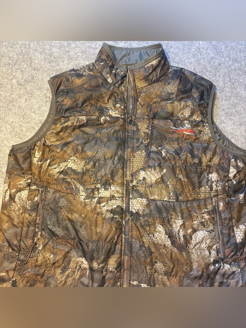 Men's Camouflage Quilted Hunting Vest - Brown/Green